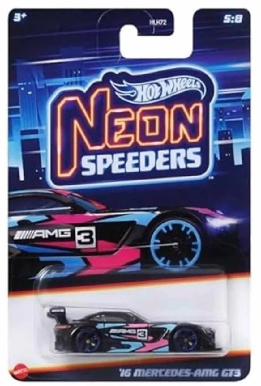 Hot Wheels 2024 Neon Speeders Mix B 5/8 '16 Mercedes-AMG GT3