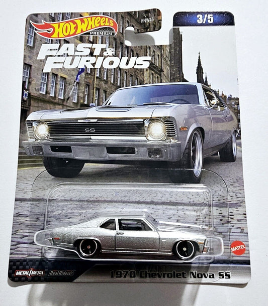 Hot Wheels Premium 2023 Fast & Furious 3/5 1970 Chevy Nova SS