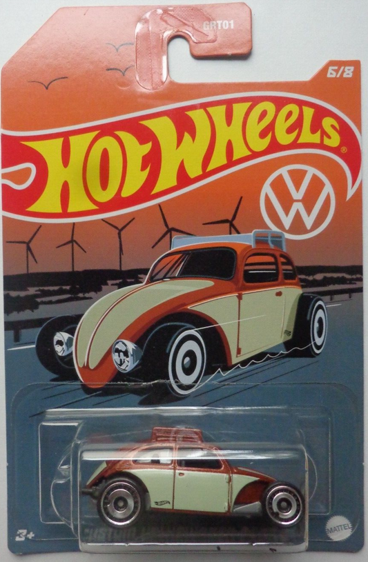 Hot Wheels 2022 Volkwagen Series 6/8 Custom Beetle, brown