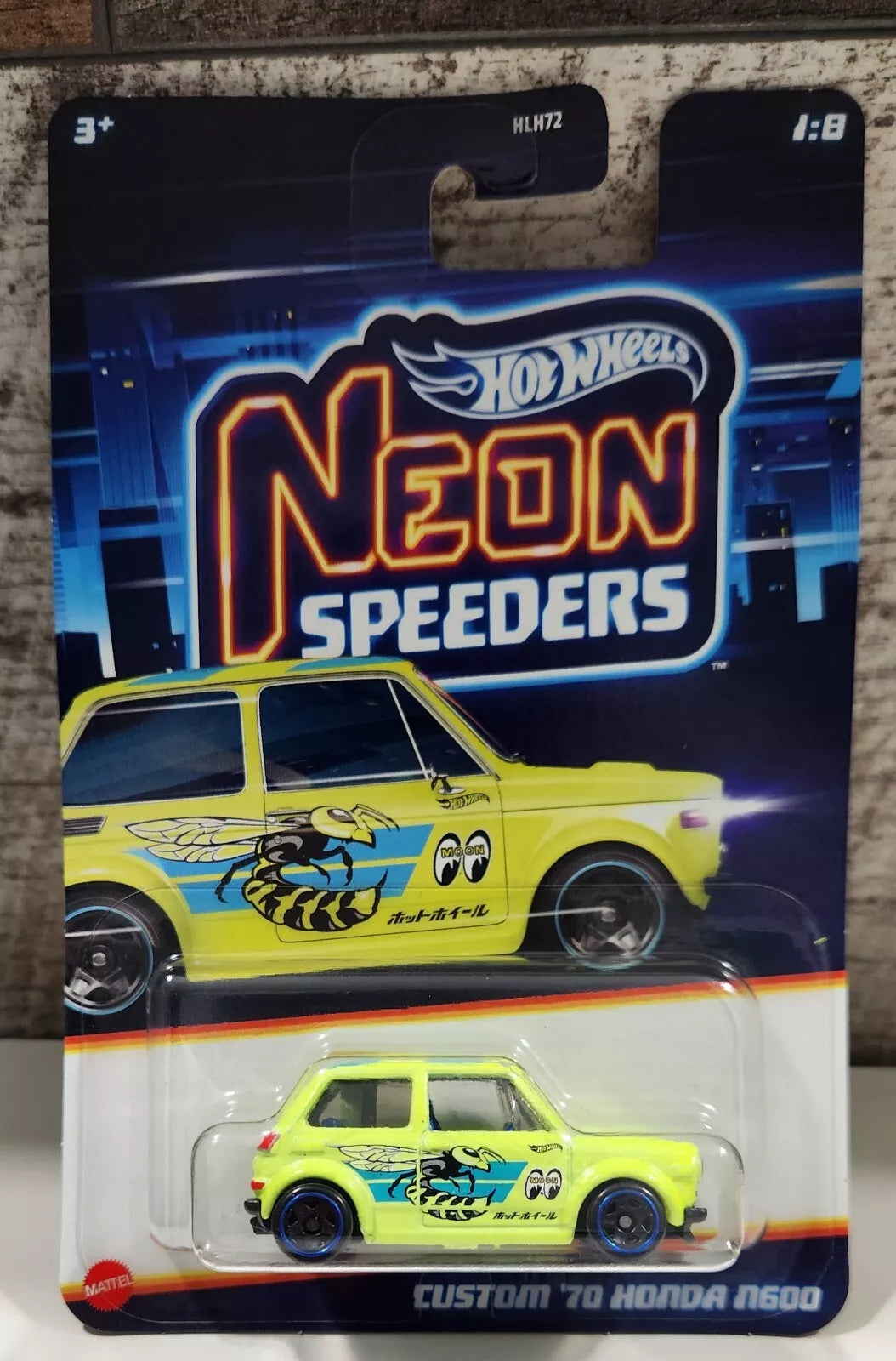 Hot Wheels 2025 Neon Speeders 1/8 Custom '70 Honda N600