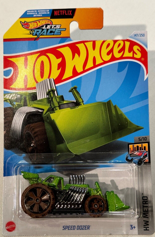 Hot Wheels 2024 #147/250 Speed Dozer, green