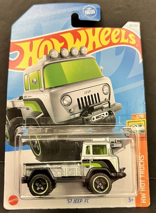 Hot Wheels 2024 #068/250 '57 Jeep FC, "Walmart Exclusive", ZAMAC