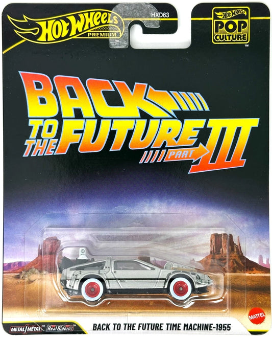 Hot Wheels 2026 Pop Culture Mix 2, Back to the Future Time Machine - 1955, zamac