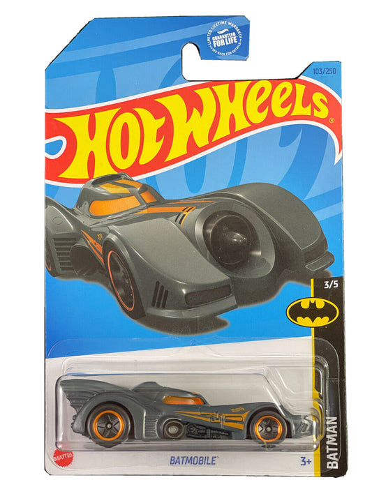 Hot Wheels 2023 #103/250 (1989) Batmobile, dark grey