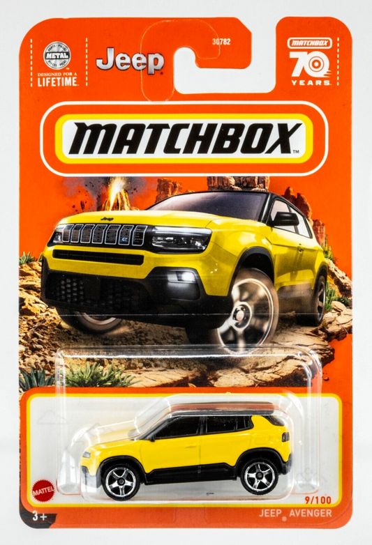 Matchbox 2023 #009/100 Jeep Avenger, yellow