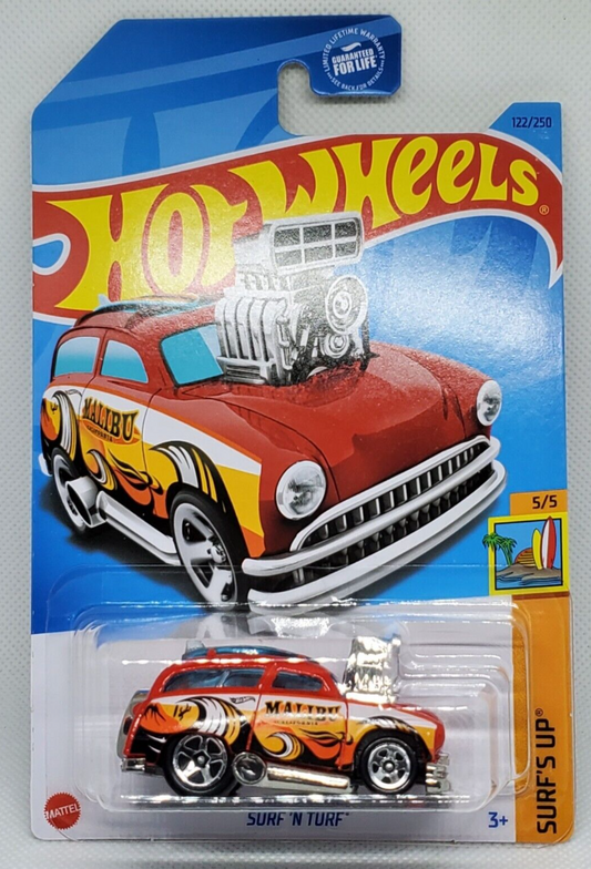 Hot Wheels 2023 #122/250 Surf 'N Turf, red