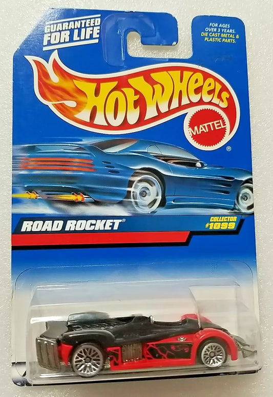 Hot Wheels 1998 #1099 Road Rocket, red & black