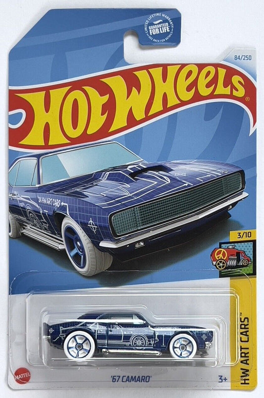 Hot Wheels 2024 #084/250 '67 Camaro, indigo blue
