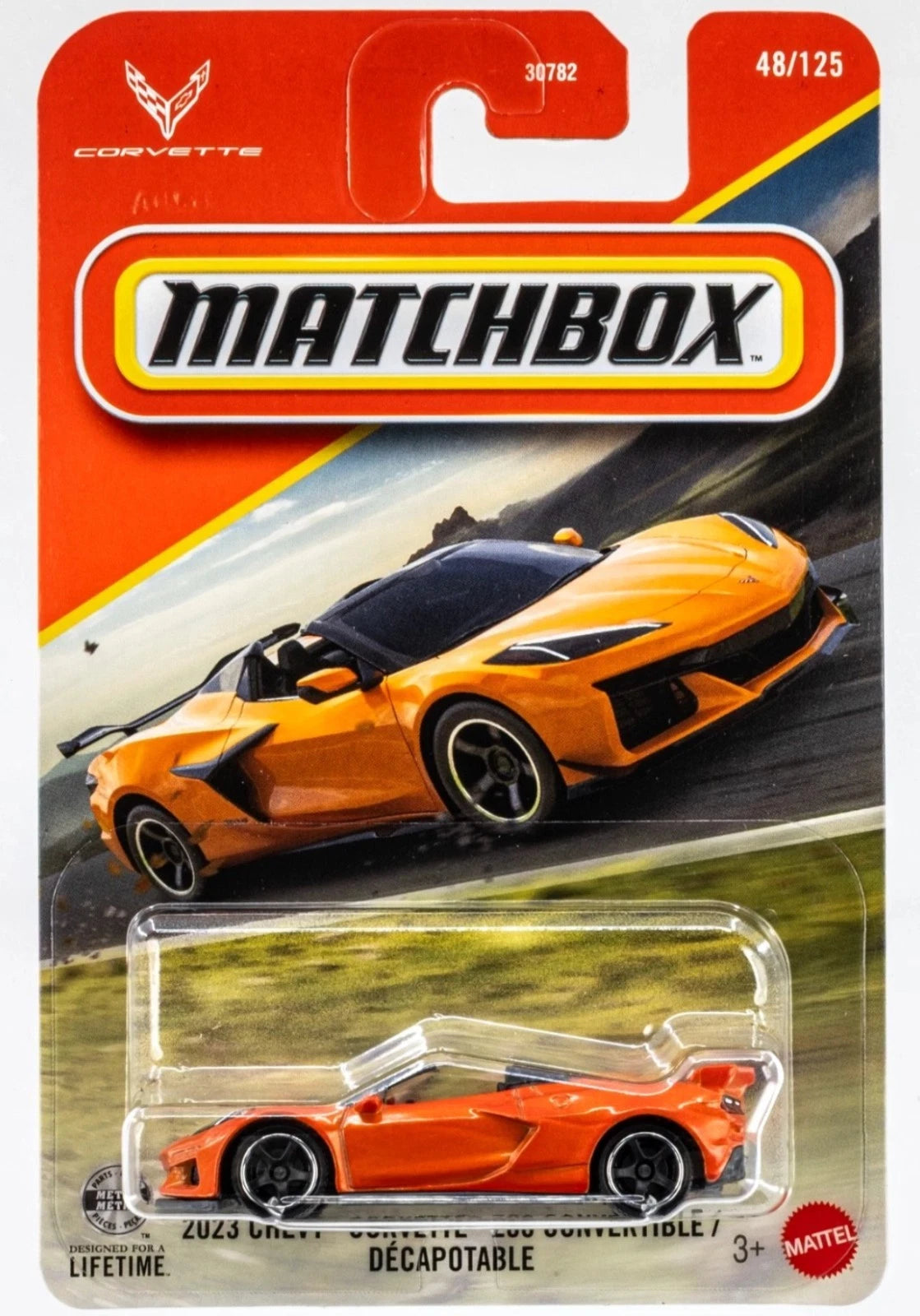 Matchbox 2026 #048/125, 2023 Chevy Corvette Z06 Convertible, orange