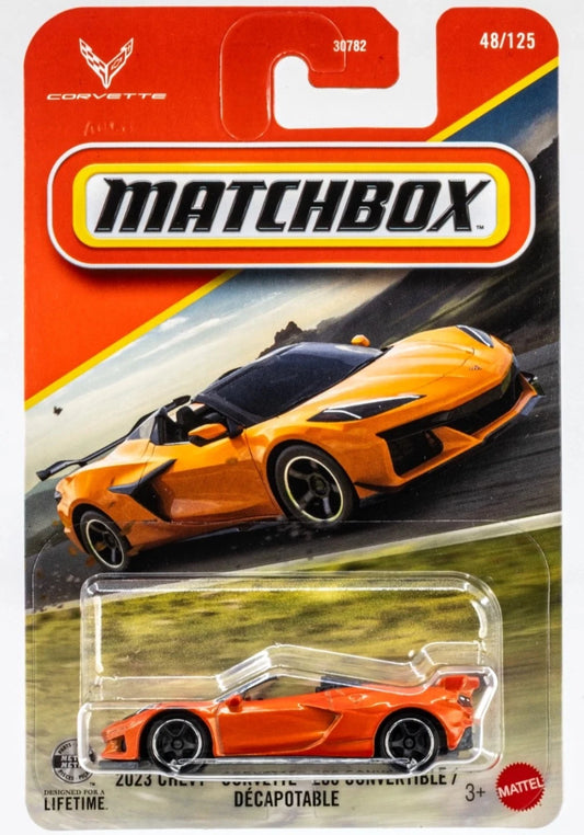 Matchbox 2026 #048/125, 2023 Chevy Corvette Z06 Convertible, orange