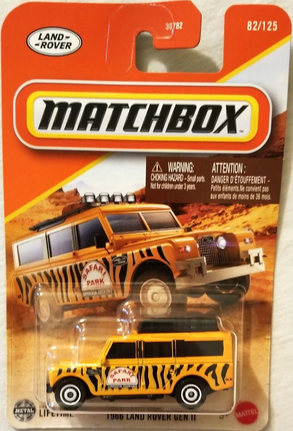Matchbox 2025 #082/125 1966 Land Rover Gen II, orange