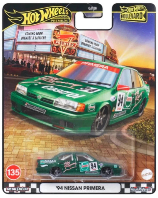 Hot Wheels Boulevard Series #135 '94 Nissan Primera, green