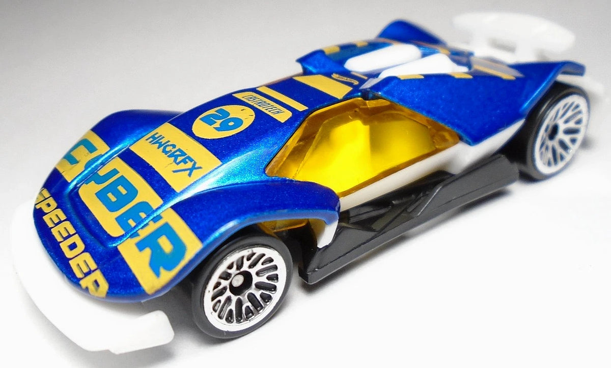 Hot Wheels 2026 Multipack Exclusive, Cyber Speeder, NEW/LOOSE, metallic navy blue