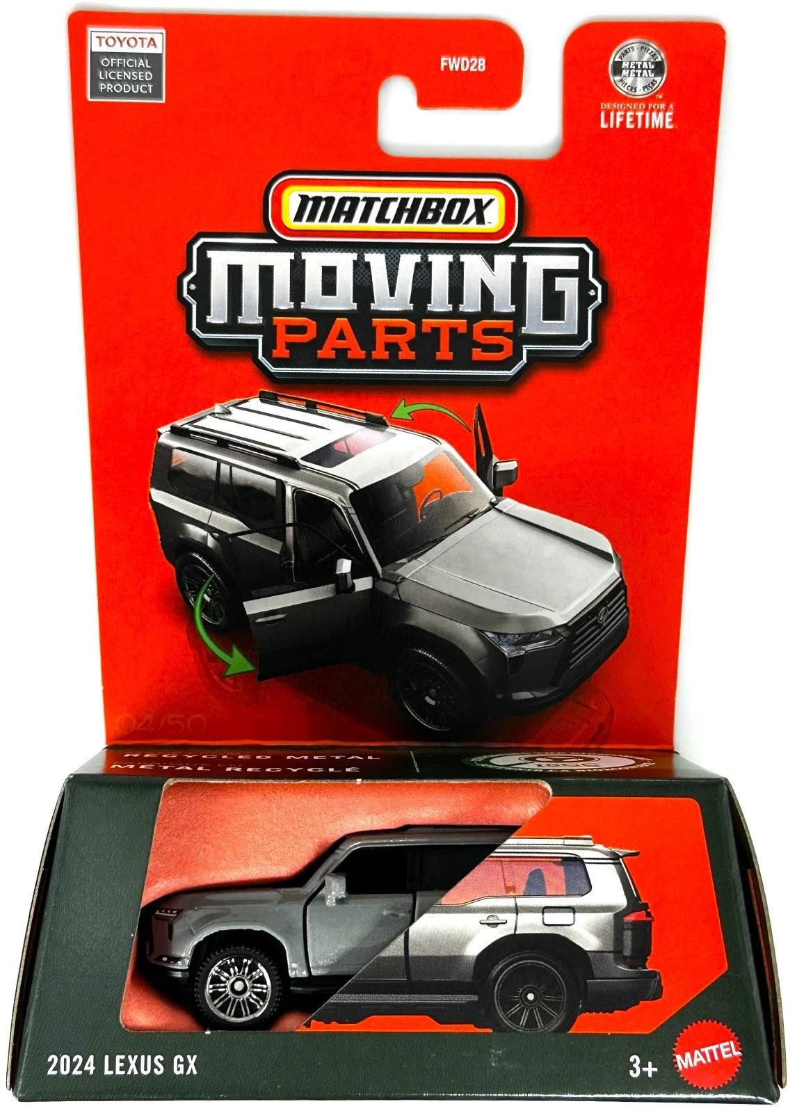 Matchbox 2026 Moving Parts, 2024 Lexus GX, grey