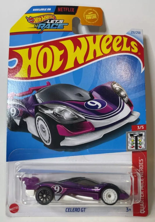 Hot Wheels 2024 #231/250 Celero GT, SUPER TREASURE HUNT, spectraflame purple