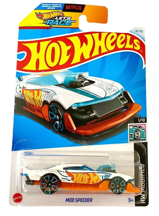 Hot Wheels 2024 #010/250 Mod Speeder, white