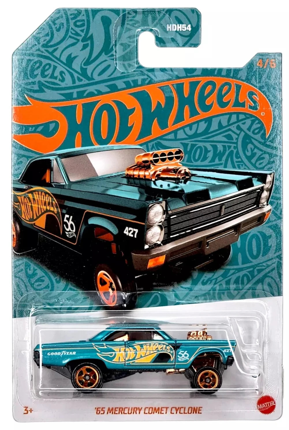 Hot Wheels 2024 Pearl And Chrome 56th Anniversary 4/6 '65 Mercury Comet Cyclone