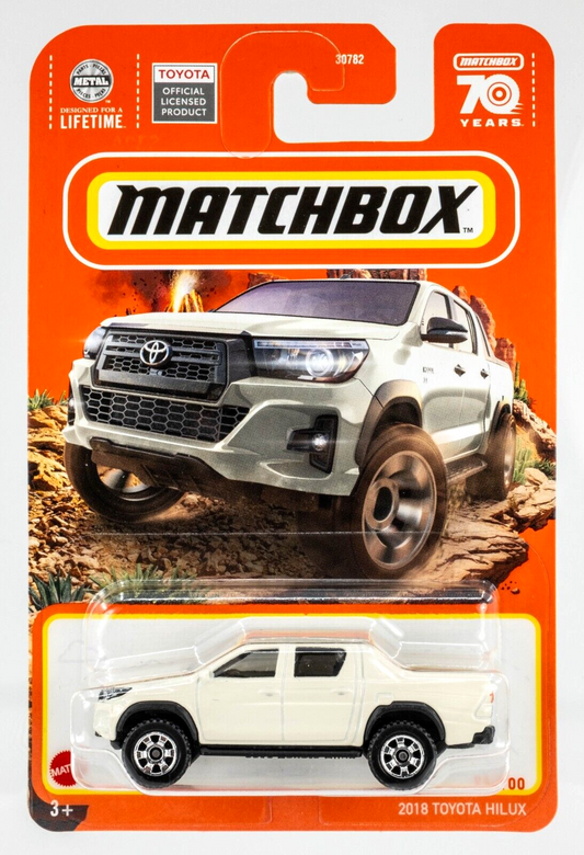 Matchbox 2023 #094/100 2018 Toyota Hilux white