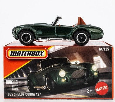 Matchbox 2026 Power Grabs #64/125, 1965 Shelby Cobra 427, green
