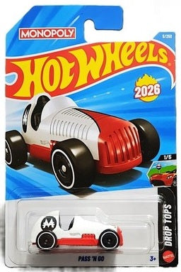 Hot Wheels 2026 #005/250 Pass 'N Go, white
