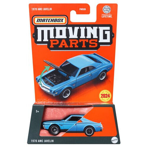 Matchbox 2024 Moving Parts 1970 AMC Javelin, blue