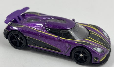 Hot Wheels 2025 Premium Timeless Icons 2/5, Koenigsegg Agera R, NEW/LOOSE, purple