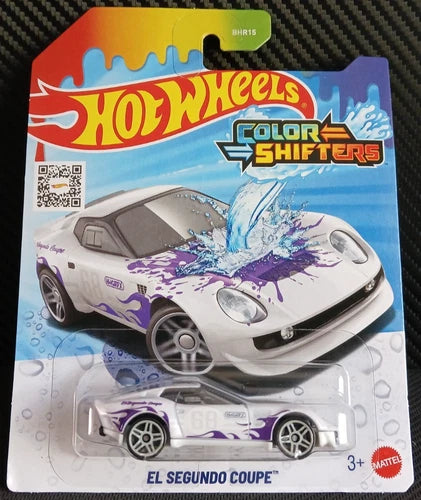 Hot Wheels 2025 Color Shifters El Segundo Coupe, white (warm)/purple (cold)
