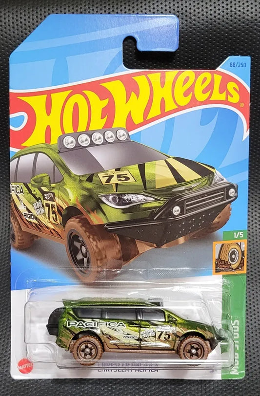 Hot Wheels 2023 #088/250 Chrysler Pacifica, metalflake mud green
