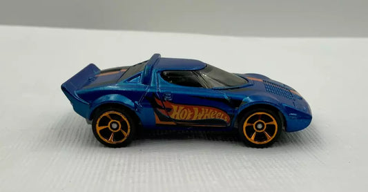 Hot Wheels 2015 #133/250 Lancia Stratos, PREOWNED/LOOSE, metalflake HW race team blue