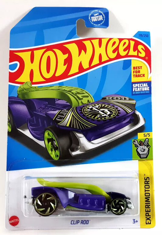 Hot Wheels 2023 #119/250 Clip Rod, purple