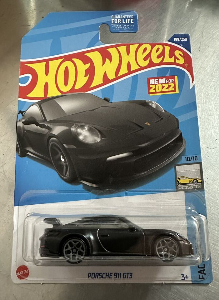 Hot Wheels 2022 #199/250 Porsche 911 GT3, multiple color options