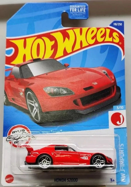 Hot Wheels 2022 #118/250 Honda S2000, red