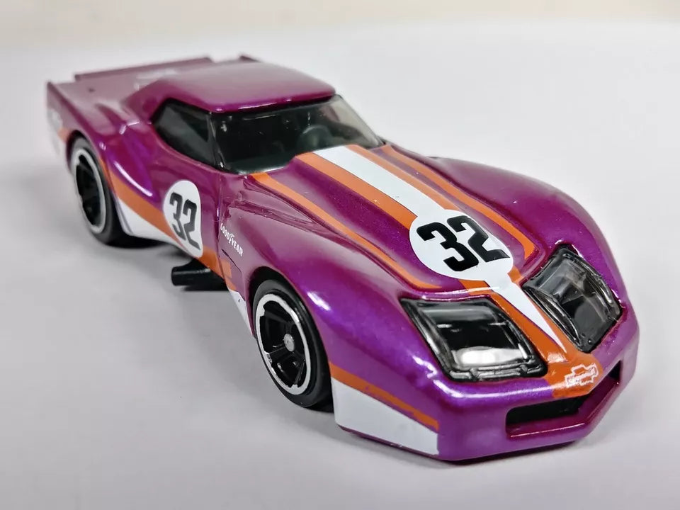 Hot Wheels 2024 #011/250 '76 Greenwood Corvette, NEW/LOOSE, plum