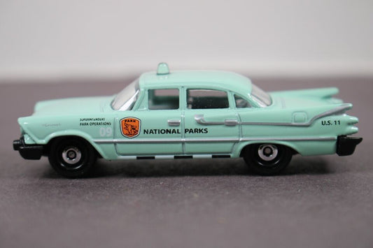 Matchbox 2021 '59 Dodge Coronet Police, NEW/LOOSE, national parks green