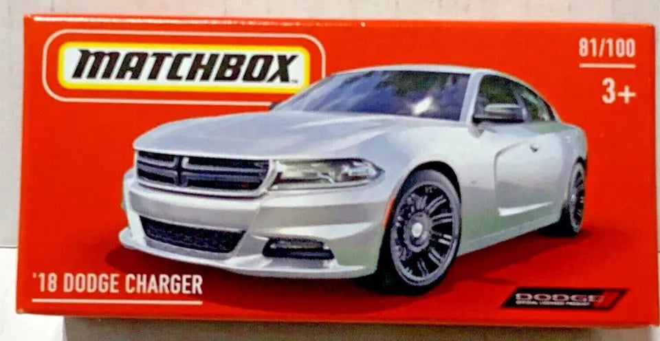 Matchbox 2024 #081/100 '18 Dodge Charger, Power Grab boxed, white