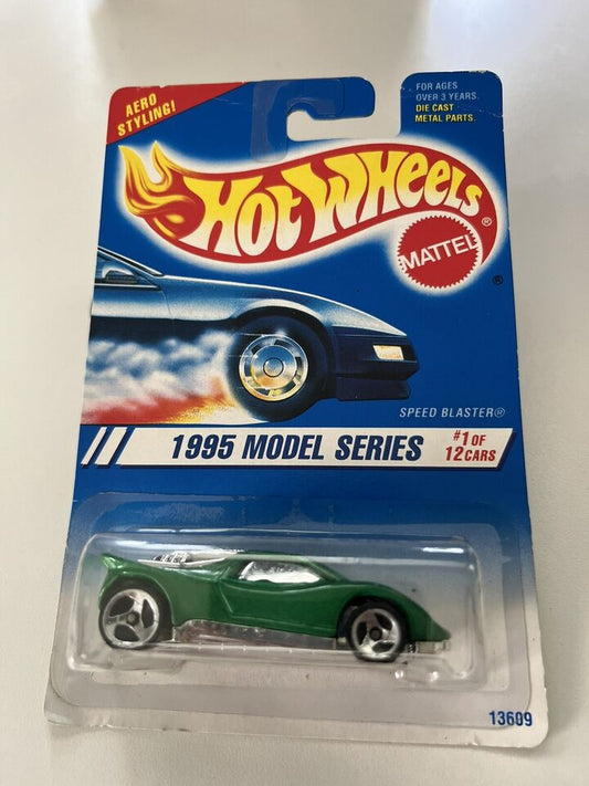 Hot Wheels 1995 New Model #1/12 Speed Blaster, green