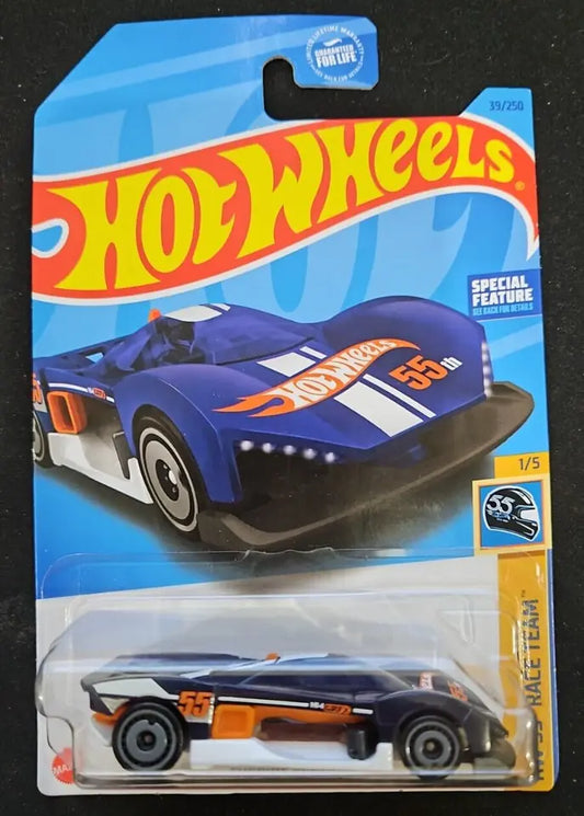 Hot Wheels 2023 #039/250 Turbine Sublime, HW racing blue