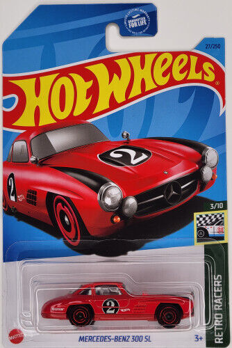 Hot Wheels 2023 #027/250 Mercedes-Benz 300 SL, red