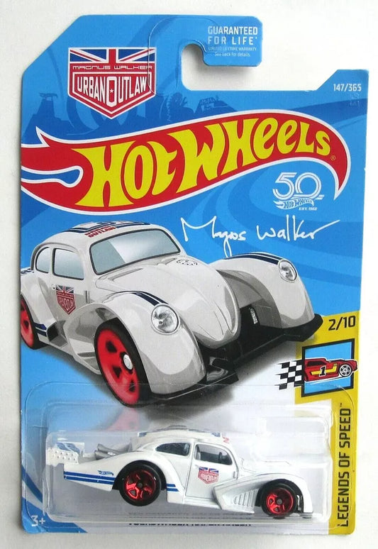 Hot Wheels 2017 #147/365 Volkswagon Kafer Racer, Urban Outlaw, white
