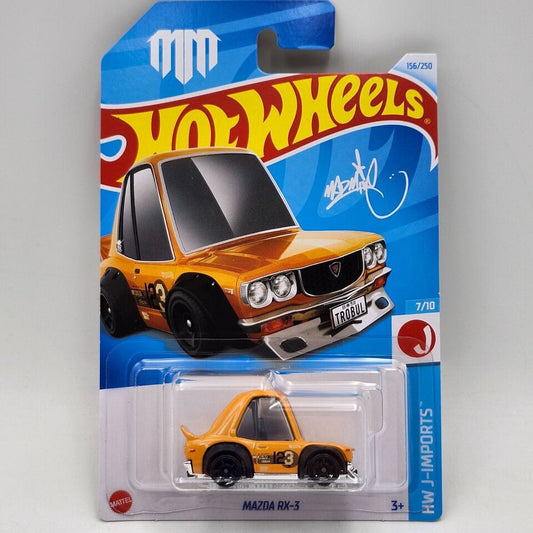 Hot Wheels 2024 #156/250 Mazda RX-3 (Tooned), orange