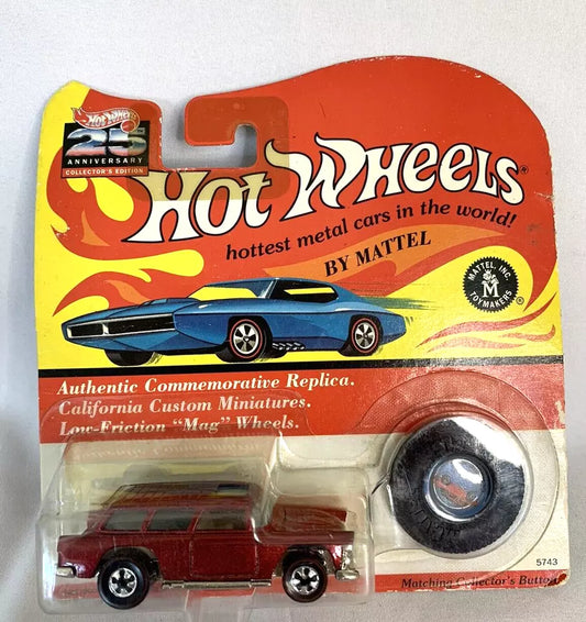 Hot Wheels Classic Nomad 25th Anniversary 1993 Collector's Edition w/button, brown