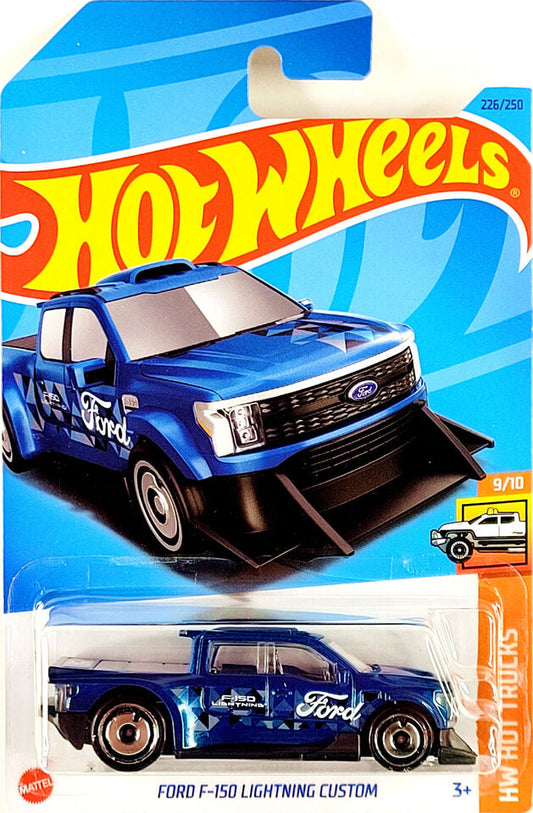 Hot Wheels 2023 #226/250 Ford F-150 Lightning Custom, blue