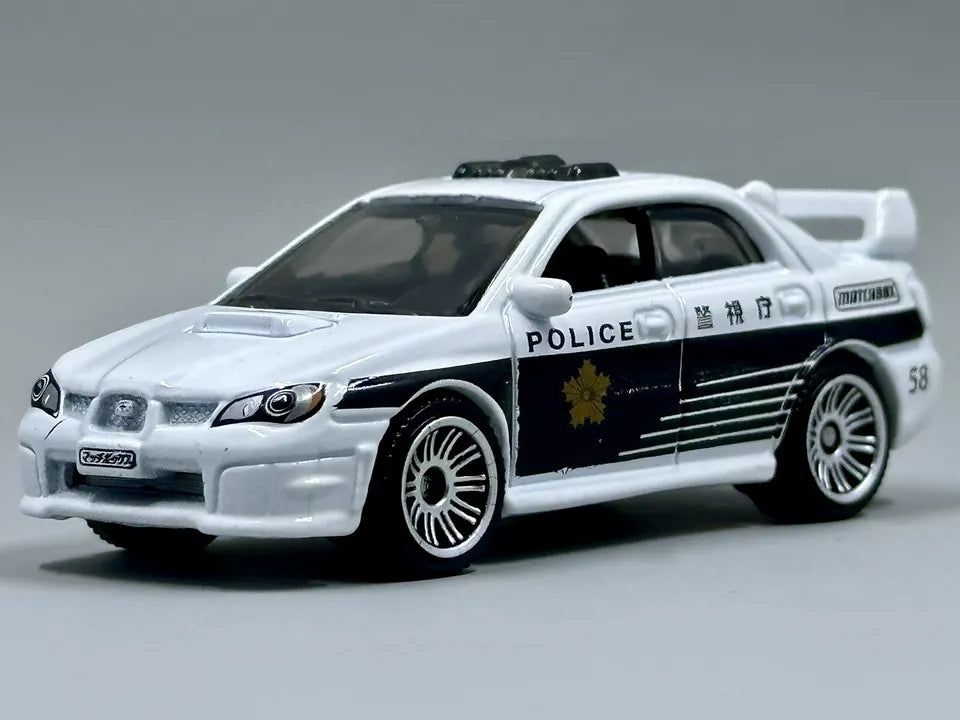 Matchbox 2024 Multipack Exclusive 2007 Subaru Impreza WRX, NEW/LOOSE, white (police livery)