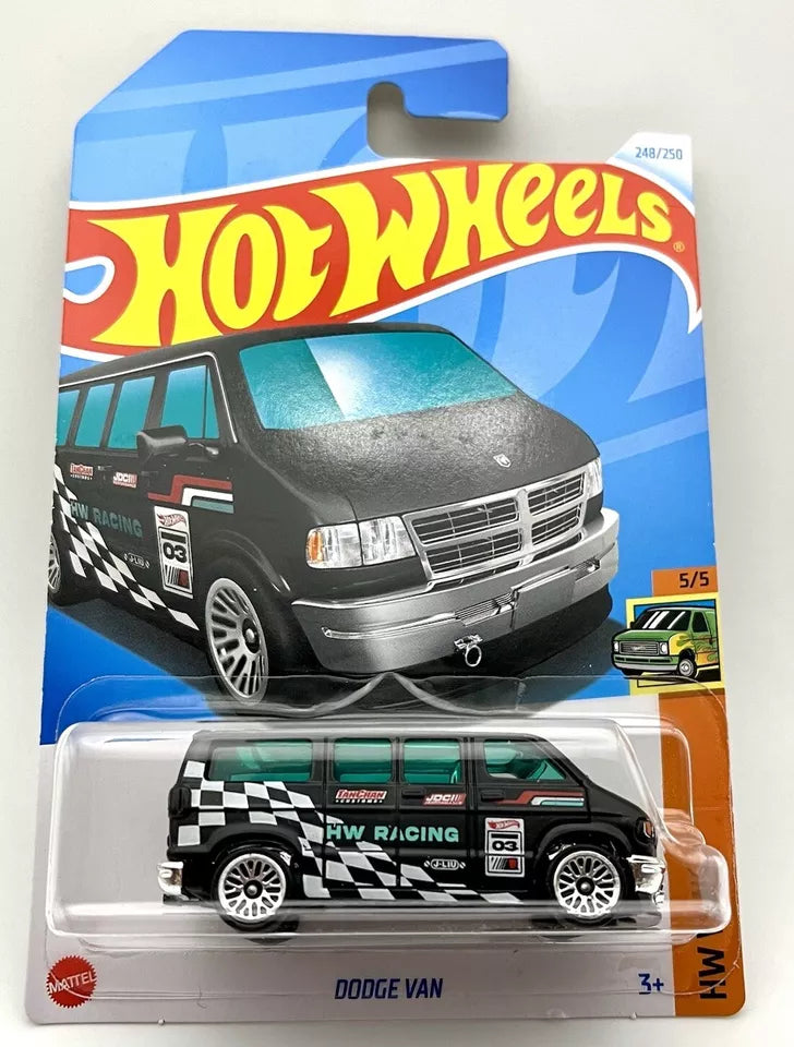 Hot Wheels 2024 #248/250 Dodge Van, black
