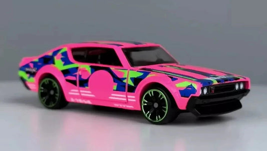 Hot Wheels 2024 Neon Speeders 3/8 Nissan Skyline 2000GT-R, NEW/LOOSE, pink
