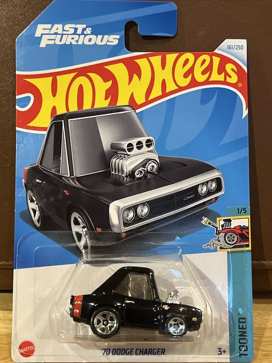 Hot Wheels 2024 #161/250 '70 Dodge Charger (Tooned), black