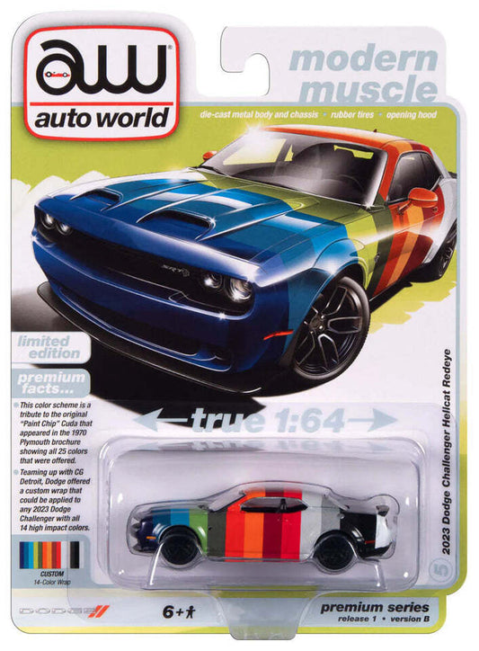 Auto World 2023 Dodge Challenger Hellcat Redeye, 14 color wrap