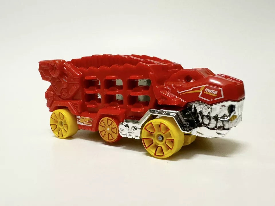 Hot Wheels 2024 #055/250 HW Ultimate T-Rex Transporter, NEW/LOOSE, red