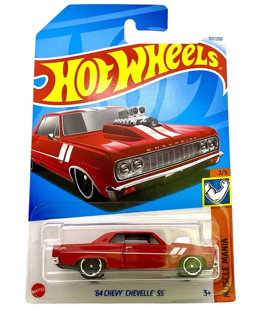 Hot Wheels 2024 #157/250 '64 Chevy Chevelle SS, red