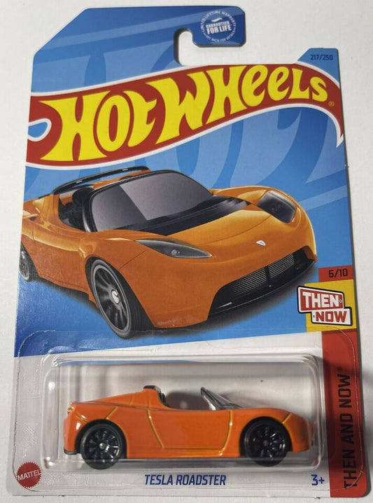 Hot Wheels 2023 #217/250 Tesla Roadster, orange